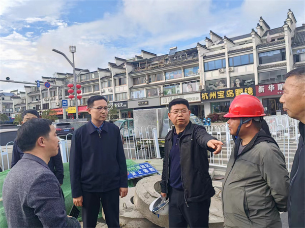 3月25日，程縣長(cháng)調研徽州路和揚之學(xué)校項目，集團張總陪同.jpg
